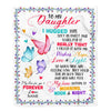 Personalized To My Daughter Blanket From Mom Dad Butterfly I Huggest This Soft Blanket Daughter Birthday Graduation Christmas Bed Quilt Fleece Throw Blanket Blanket | Teecentury.com