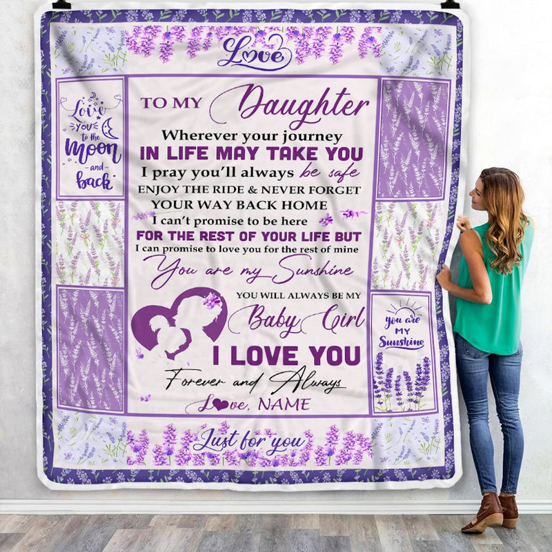 Custom Blanket - Personalized Birthday Gifts For Daughter - Proud To Call You Daughter