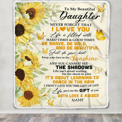 Daughter blanket with sunflowers online