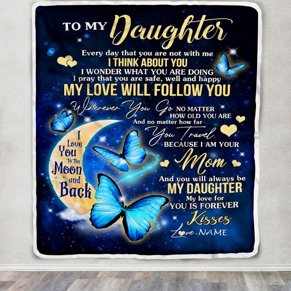 To my daughter blanket from mum online