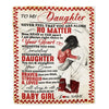 Personalized To My Daughter Blanket from Dad Never Feel That You are Alone Great Daughter Gift Customized For Birthday Christmas Fleece Blanket Blanket | Teecentury.com