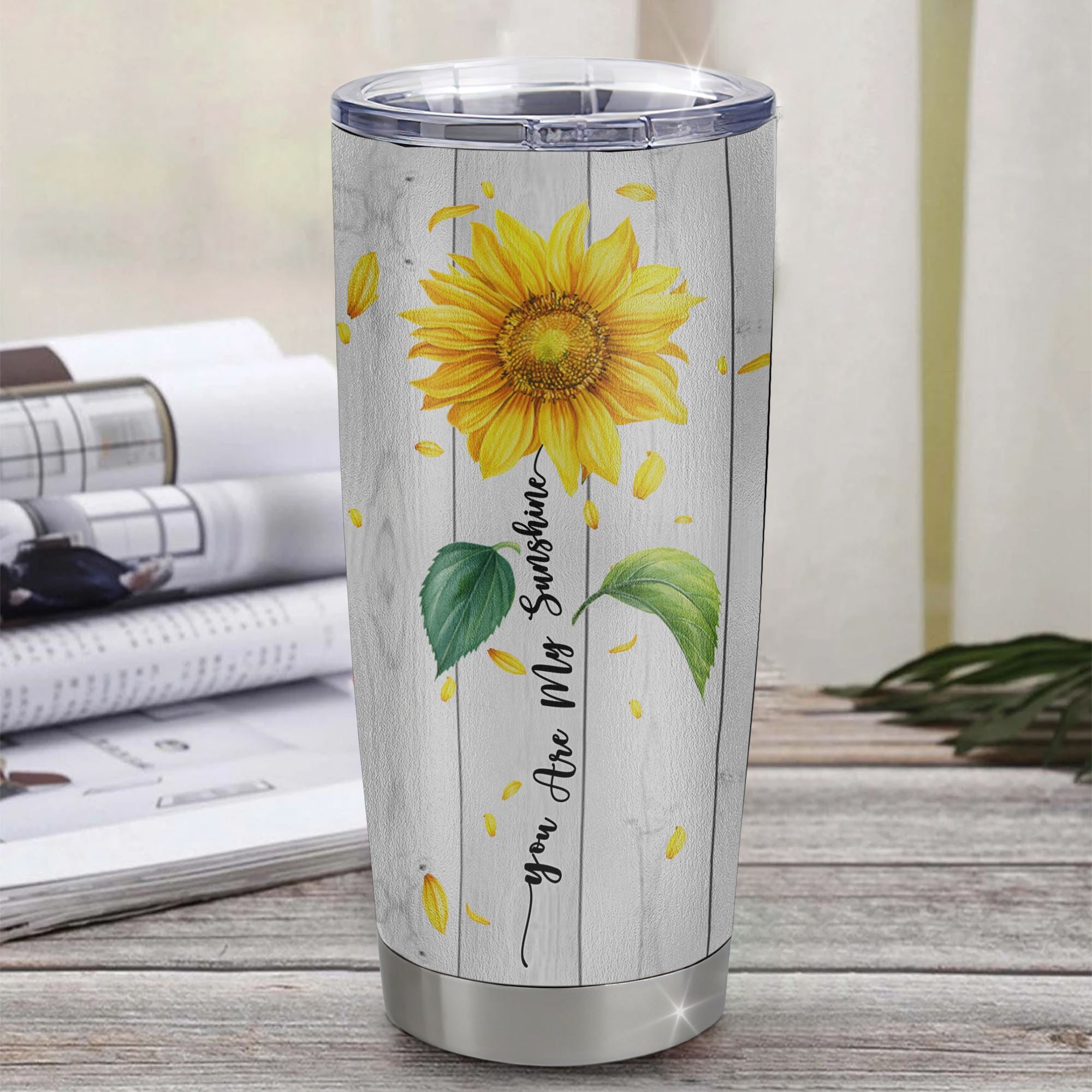 Personalized To My Daughter From Mom Dad Stainless Steel Tumbler Cup Never Forget You Are My Sunshine Sunflower Daughter Birthday Graduation Christmas Travel Mug | teecentury