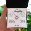 Love Knot Necklace | Personalized To My Daughter From Mom Dad You Are My Heart My And My Sould Daughter Jewelry Birthday Graduation Christmas Customized Gift Box Message Card | teecentury