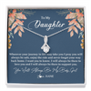 Alluring Beauty Necklace | Personalized To My Daughter From Mom Dad You Will Always Be My Baby Girl Daughter Jewelry Birthday Graduation Christmas Customized Gift Box Message Card | teecentury