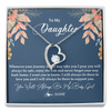 Forever Love Necklace | Personalized To My Daughter From Mom Dad You Will Always Be My Baby Girl Daughter Jewelry Birthday Graduation Christmas Customized Gift Box Message Card | teecentury