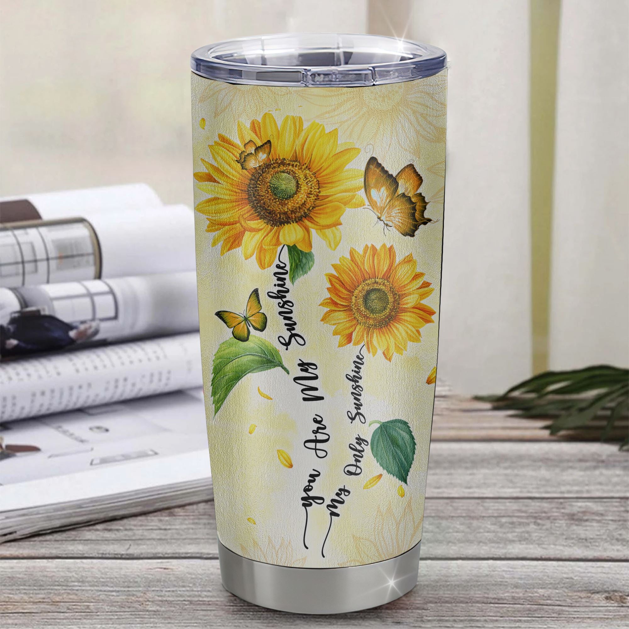 Personalized To My Daughter From Mom Mother Stainless Steel Tumbler Cup Never Forget I Love You Sunflower Daughter Birthday Graduation Christmas Travel Mug | teecentury
