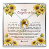 Forever Love Necklace | Personalized To My Daughter In Law Necklace from Mother In Law I Will Forever Love You Daughter In Law Jewelry Birthday Wedding Day Customized Message Card | teecentury