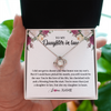 Love Knot Necklace | Personalized To My Daughter In Law Necklace from Stepmom Stepmother You're More Than Just A Daughter In Law Birthday Jewelry Customized Gift Box Message Card | teecentury