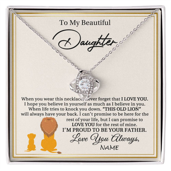Father and Daughter Gift Necklace – Reflection of Memories