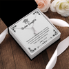 Alluring Beauty Necklace | Personalized To My Daughter Necklace From Dad Mom I Will Love You Always Daughter Jewelry Birthday Graduation Christmas Customized Message Card | teecentury