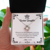Love Knot Necklace | Personalized To My Daughter Necklace From Dad Mom I Will Love You Always Daughter Jewelry Birthday Graduation Christmas Customized Message Card | teecentury
