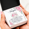 Forever Love Necklace | Personalized To My Daughter Necklace From Mom Dad I Will Always Love You Daughter Birthday Christmas Jewelry Pendant Customized Gift Box Message Card | teecentury