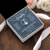 Alluring Beauty Necklace | Personalized To My Daughter Necklace From Mom Dad Mother How Much You Mean To Me Gift For Daughter Birthday Graduation Christmas Customized Message Card | teecentury