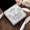 Alluring Beauty Necklace | Personalized To My Daughter Necklace From Mom Dad Mother Not Even Time Floral Daughter Birthday Graduation Christmas Customized Message Card | teecentury
