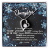 Forever Love Necklace | Personalized To My Daughter Necklace From Mom Dad Mother Whisper Back I Am The Storm Daughter Jewelry Birthday Graduation Christmas Customized Message Card | teecentury
