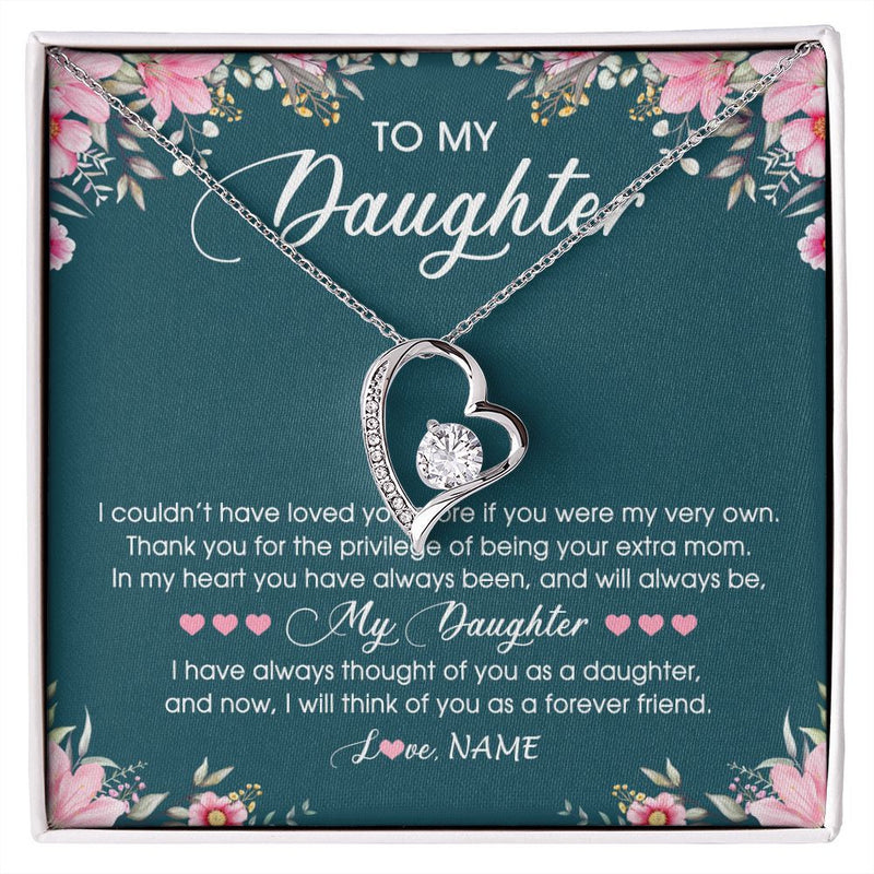 Personalized To My Daughter Necklace From Mom Mother Flower Will ...