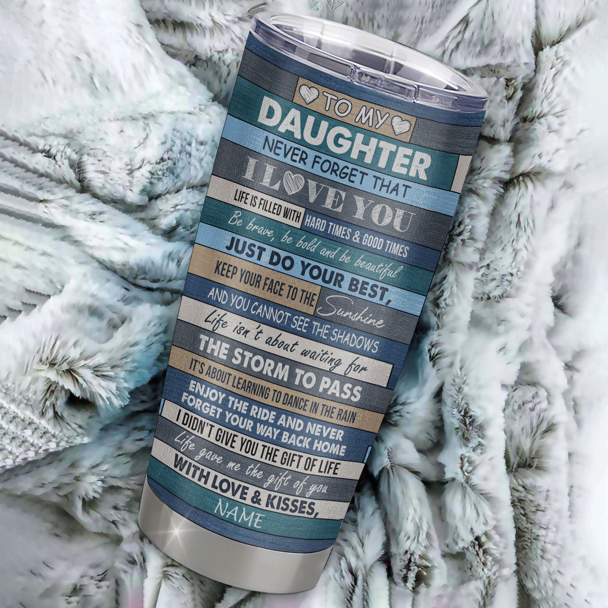 Personalized To My Daughter Tumbler From Mom Dad Mother Stainless Steel Cup Colortree Never Forget I Love You Daughter Birthday Graduation Christmas Travel Mug | teecentury