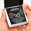 Interlocking Hearts Necklace | Personalized To My Daughter Viking Necklace From Dad Father I Am So Proud Of You Runes Viking Daughter Birthday Christmas Customized Gift Box Message Card | teecentury
