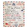 Personalized To My Fiancé Blanket From Fiancée Big Hug Air Mail Letter Fiancé Birthday Anniversary Valentine's Day Christmas Gift Bed Fleece Throw Blanket Blanket | Teecentury.com