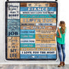 Personalized To My Fiance Blanket From Fiancee When I Say I Love You Fiance Birthday Valentine Anniversary Christmas Customized Fleece Blanket Blanket | Teecentury.com