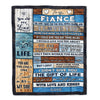 Personalized To My Fiance Blanket From Fiancee Wood I Love You More And More Fiance Anniversary Valentines Day For Him Christmas Fleece Throw Blanket Blanket | Teecentury.com