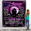 Personalized To My Fiancee Blanket From Fiance I Love You Forever And Always Fiancee Birthday Valentine Christmas Wedding Anniversary Customized Fleece Blanket Blanket | Teecentury.com