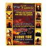 Personalized To My Fiancee Blanket From Fiance Name Sunset I Love You Birthday Anniversary Valentine's Day Christmas Gift Bed Quilt Fleece Throw Blanket Blanket | Teecentury.com