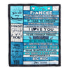 Personalized To My Fiancee Blanket From Fiance Wood Laugh Love Live Big Hug Fiancee Birthday Anniversary Valentines Day Christmas Customized Fleece Blanket | teecentury