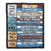 Personalized To My Fiancee Blanket Never Forget I Love You Fiancee Birthday Anniversary Wedding Valentine's Day Christmas Customized Bed Fleece Blanket | teecentury