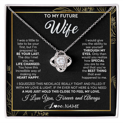 Personalized To My Gorgeous Fiancee Necklace From Fiance My Life My Love Future  Wife Birthday Valentines Day Christmas Customized Gift Box Message Card -  Teecentury.com