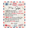 Personalized To My Gigi Blanket From Grandkids Grandson Air Mail Letter I Love You Gigi Birthday Mothers Day Christmas Customized Fleece Throw Blanket | teecentury