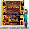 Personalized To My Girlfriend Blanket From Boyfriend Name Sunset I Love You Birthday Anniversary Valentine's Day Christmas Gift Bed Quilt Fleece Throw Blanket Blanket | Teecentury.com