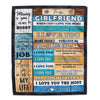 Personalized To My Girlfriend Blanket From Boyfriend When I Say I Love You Girlfriend Birthday Valentine Anniversary Christmas Customized Fleece Blanket Blanket | Teecentury.com