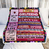 Personalized To My Girlfriend Blanket From Boyfriend Wood I Love You More And More Soulmate Girlfriend Anniversary Valentines Day Christmas Fleece Blanket Blanket | Teecentury.com
