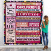 Personalized To My Girlfriend Blanket From Boyfriend Wood I Love You More And More Soulmate Girlfriend Anniversary Valentines Day Christmas Fleece Blanket Blanket | Teecentury.com