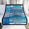 Personalized To My Girlfriend Blanket From Boyfriend Wood Laugh Love Live Big Hug Girlfriend Birthday Valentines Day Christmas Customized Fleece Blanket | teecentury