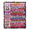 Personalized To My Girlfriend Blanket From Boyfriend Wood Never Forget That I Love You Girlfriend Anniversary Valentines Day For Her Christmas Fleece Blanket Blanket | Teecentury.com
