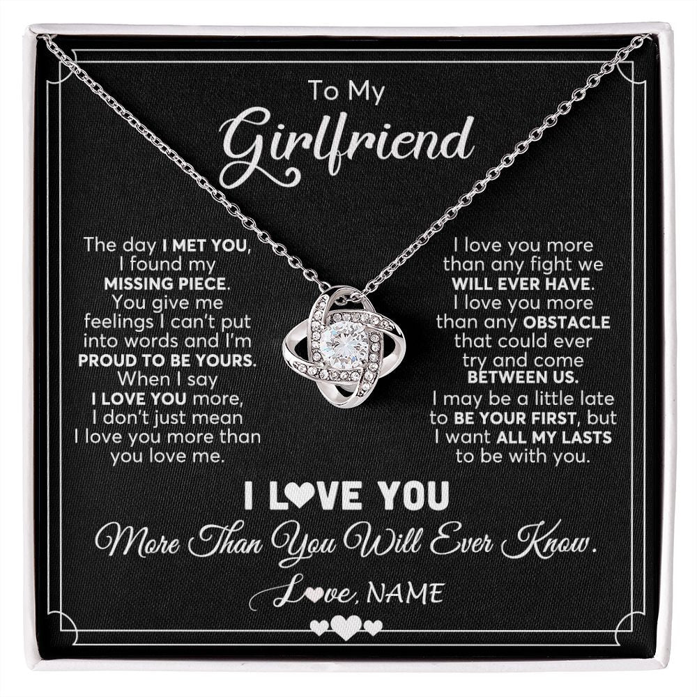 Boyfriend Girlfriend Couple Gifts for Him and Her, I Love More Today Than