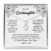 Alluring Beauty Necklace | Personalized To My Goddaughter Necklace From Godmother You're Braver Stronger Smarter Goddaughter Birthday Christmas Customized Jewelry Gift Box Message Card | teecentury