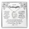 Forever Love Necklace | Personalized To My Goddaughter Necklace From Godmother You're Braver Stronger Smarter Goddaughter Birthday Christmas Customized Jewelry Gift Box Message Card | teecentury