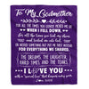 Personalized To My Godmother Blanket From Goddaughter I Love You With A Special Love Godmother Birthday Mothers Day Christmas Customized Fleece Throw Blanket | teecentury