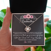 Love Knot Necklace | Personalized To My Godmother Necklace from Goddaughter Im Glad You Are My Godmother Birthday Mothers Day Thanksgiving Christmas Customized Gift Message Card | teecentury