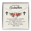 Alluring Beauty Necklace | Personalized To My Godmother Necklace from Goddaughter Thank you For Begin My Goddaughter Birthday Mothers Day Thanksgiving Christmas Customized Message Card | teecentury