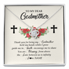 Love Knot Necklace | Personalized To My Godmother Necklace from Goddaughter Thank you For Begin My Goddaughter Birthday Mothers Day Thanksgiving Christmas Customized Message Card | teecentury