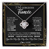 Love Knot Necklace | Personalized To My Gorgeous Fiancee Necklace From Fiance My Life My Love Future Wife Birthday Valentines Day Christmas Customized Gift Box Message Card | teecentury