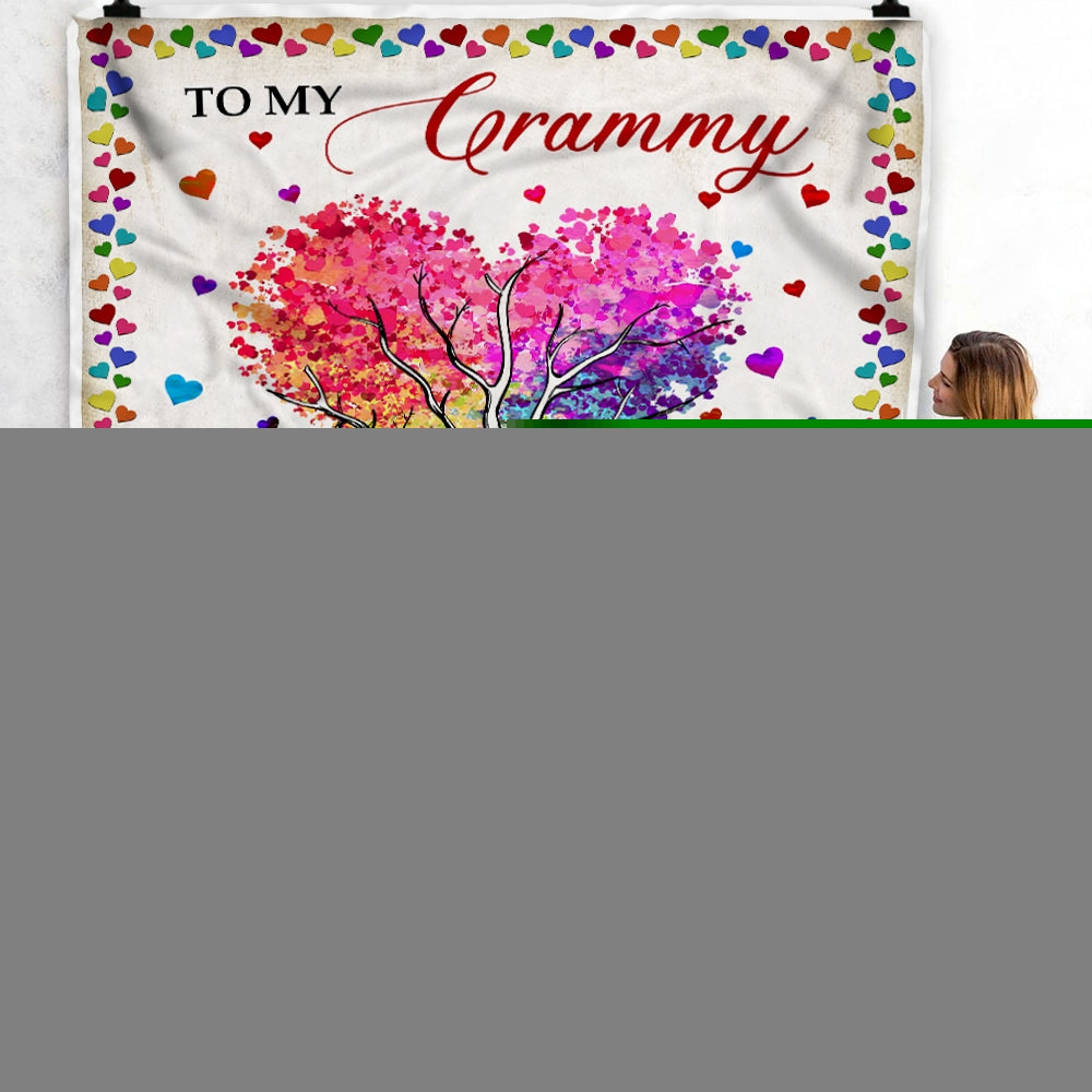 Personalized To My Grammy Blanket From Grandkids Never Forget That I Love You You Mean The World to Me Grammy Birthday Mothers Day Christmas Fleece Blanket Blanket | Teecentury.com