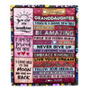 Personalized To My Granddaughter Blanket From Grandma Nana Never Give Up Live Your Dream Pink Wood Birthday Graduation Christmas Customized Fleece Blanket Blanket | Teecentury.com