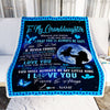 Personalized To My Granddaughter Blanket From Grandma Nana Wherever Your Journey My Little Girl Granddaughter Birthday Christmas Customized Fleece Blanket | teecentury