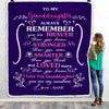 Personalized To My Granddaughter Blanket From Grandma Papa Mother Purple I Love You Granddaughter Birthday Christmas Gift Customized Bed Quilt Fleece Throw Blanket Blanket | Teecentury.com