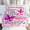 Personalized To My Granddaughter Blanket from Grandma Grandpa Inside This Blanket There is a Piece of My Heart Gift For Birthday Christmas Fleece Blanket Blanket | Teecentury.com